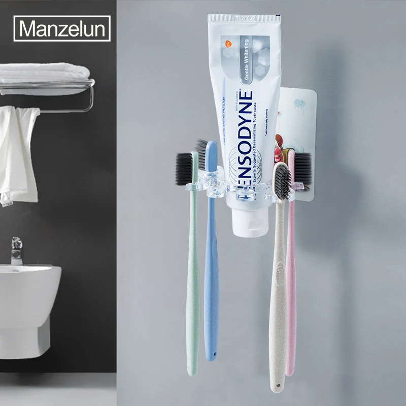 Transparent Toothbrush Holder Toothpaste Storage Rack Toothpaste Dispenser Toothbrush Organizer Wall Mount Stand Bathroom Tools
Transparent Toothbrush Holder Toothpaste Storage Rack Toothpaste Dispenser Toothbrush Organizer Wall Mount Stand Bathroom Tools