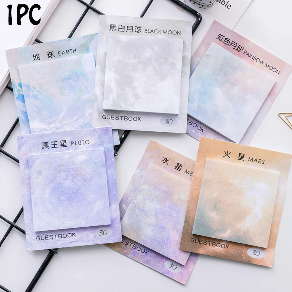 1 Pack Cute Planets Creative Memo Pad Sticky Notes Planner paper Stickers Stationery Office School Supplies
1 Pack Cute Planets Creative Memo Pad Sticky Notes Planner paper Stickers Stationery Office School Supplies