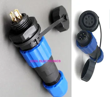 5 Pairs (10pcs) SP13 6 Pin Waterproof Air Aviation Wire Plug Socket Male+Female / LED Power Plug Socket Connector
5 Pairs (10pcs) SP13 6 Pin Waterproof Air Aviation Wire Plug Socket Male+Female / LED Power Plug Socket Connector