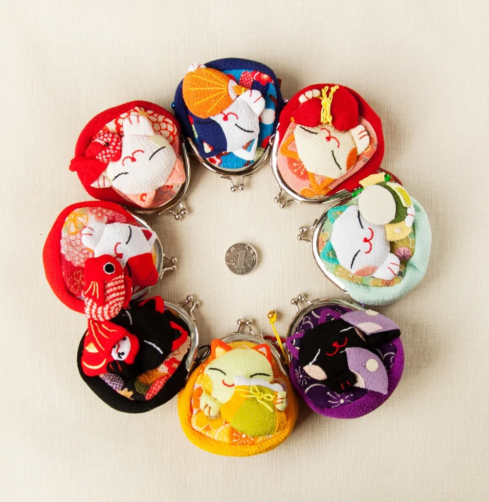 1 шт. в японском стиле счастливая фотография сумки для монет кошелек Фотосумка 8