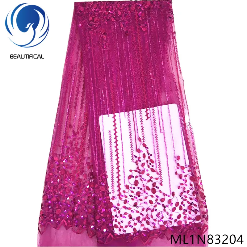 Beautifical French lace fabrics Fashion beautiful sequins net lace for dresses 5yards/lot african tulle lace ML1N832
Beautifical French lace fabrics Fashion beautiful sequins net lace for dresses 5yards/lot african tulle lace ML1N832