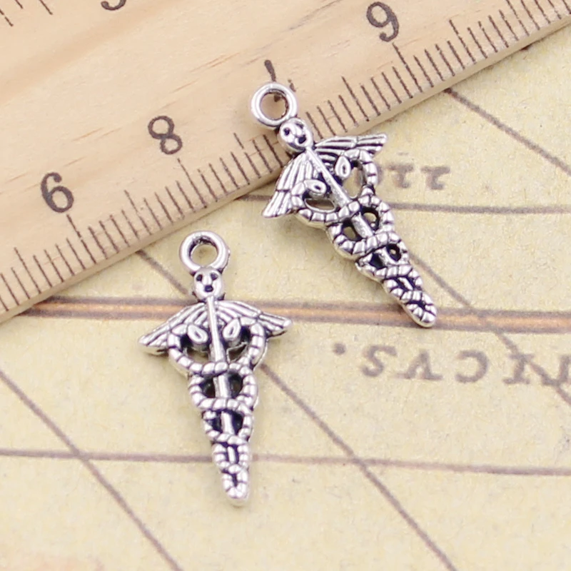 10pcs Charms caduceus medical symbol md 23x11mm Tibetan Silver Plated Pendants Antique Jewelry Making DIY Handmade Craft
10pcs Charms caduceus medical symbol md 23x11mm Tibetan Silver Plated Pendants Antique Jewelry Making DIY Handmade Craft