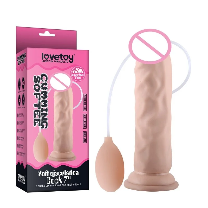 7 Inches Squirting Ejaculating Cock Lifelike Feeling Realistic Dildo Big Dick with Suction Cup for Women Sex Toys | Красота и