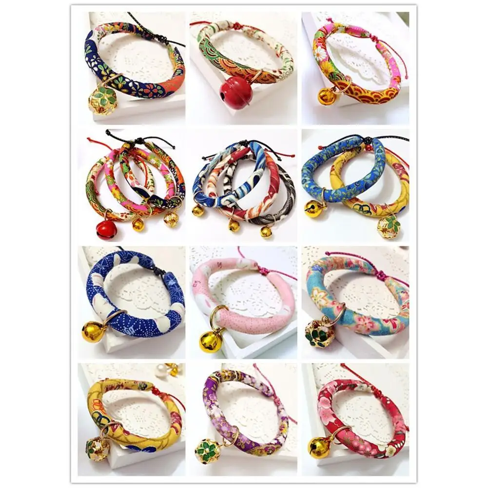 New Japanese Style Handmade Pet Cat Dog Collar Japanese Style Necklace Small And Medium Sized Adjustable Collar Pet Products
New Japanese Style Handmade Pet Cat Dog Collar Japanese Style Necklace Small And Medium Sized Adjustable Collar Pet Products