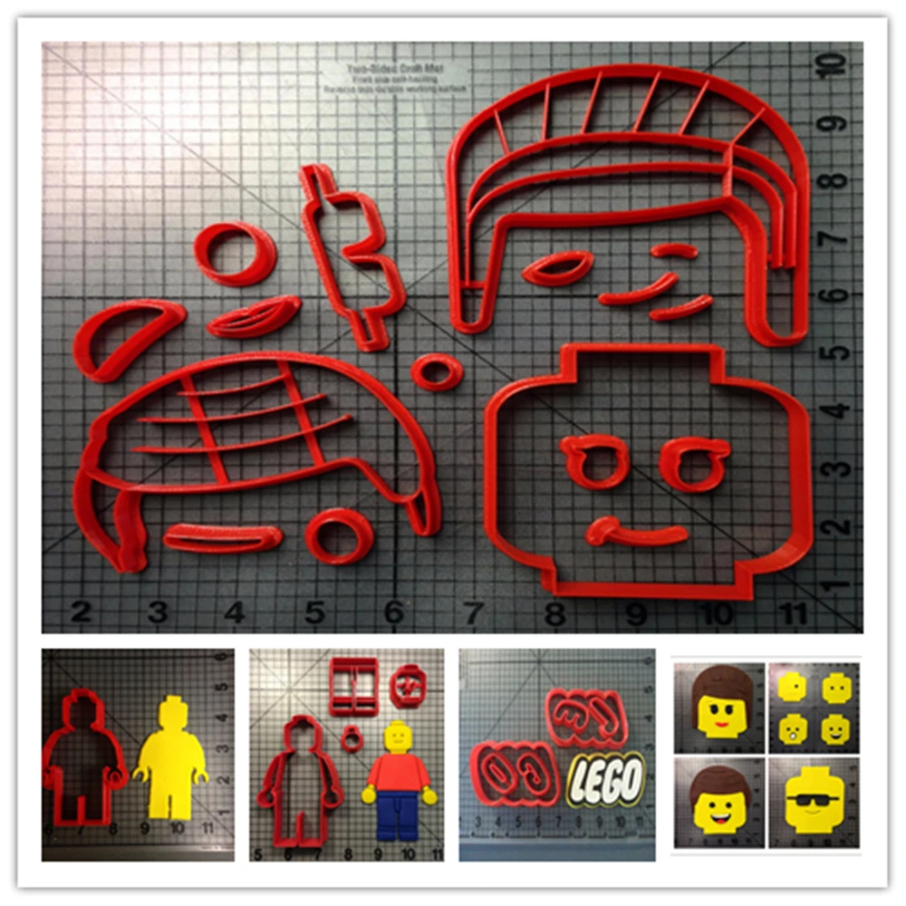 Lego Head Series Fondant Cupcake Top Custom Made 3D Printed Confeitaria Cookie Cutter Set
Lego Head Series Fondant Cupcake Top Custom Made 3D Printed Confeitaria Cookie Cutter Set