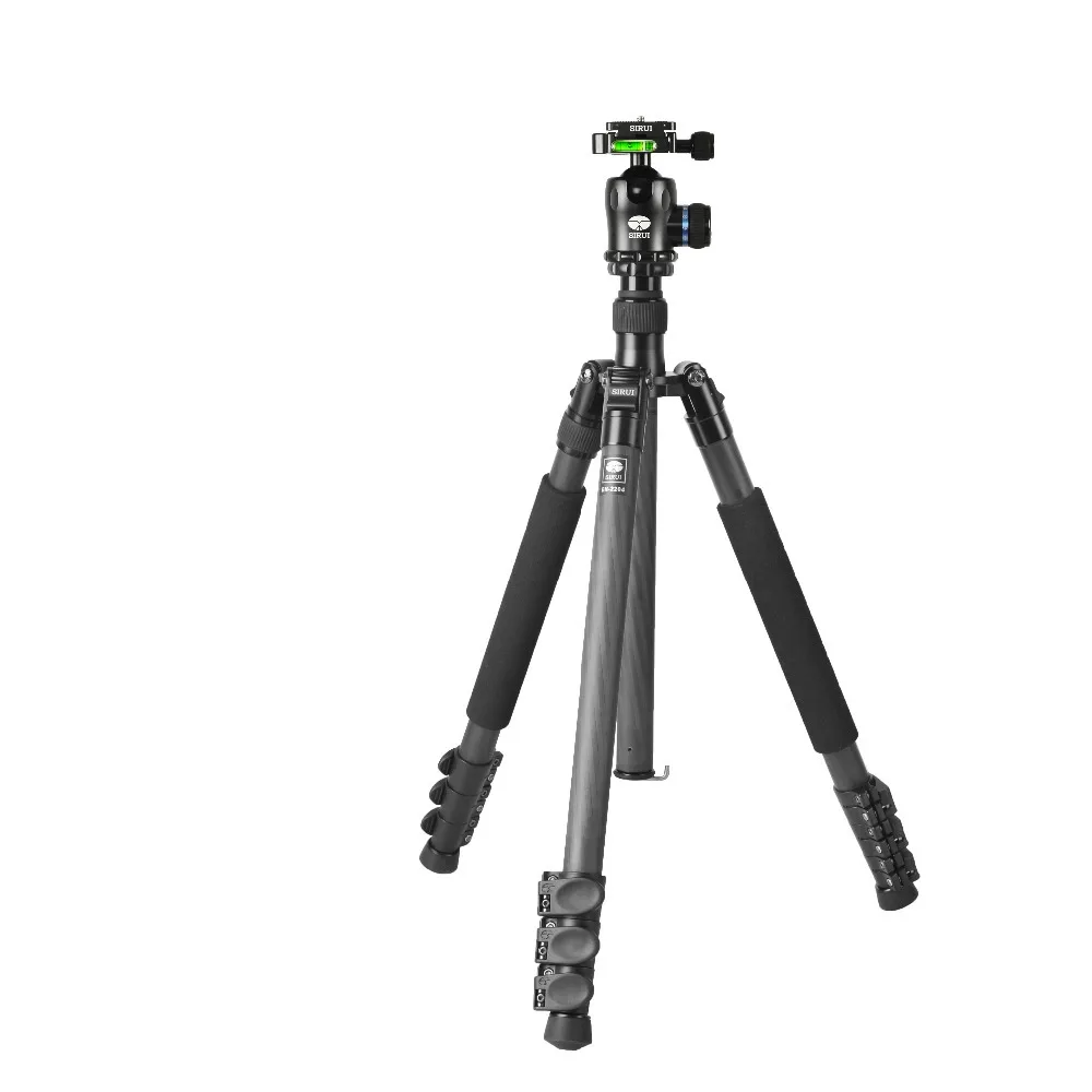 

Sirui Carbon Tripod+Ball Head Kits For SLR Cameras Accessories Pro Travel Unipod Monopod Foldable Legs Extendable EN2204+K20X