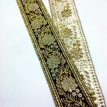 4cm 40mm 1-5/8' Stage Clothes Costume Handmade Curtain National Jacquard Ribbon Garment Woven Webbing Golden Blink Flower Floral
4cm 40mm 1-5/8' Stage Clothes Costume Handmade Curtain National Jacquard Ribbon Garment Woven Webbing Golden Blink Flower Floral