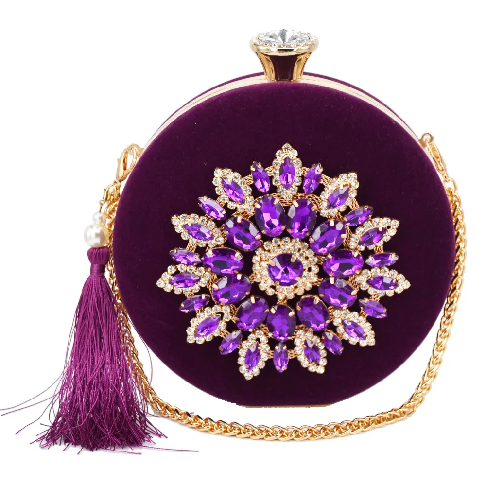 Purple/Rose Roundness Fashion Chain pochette flannel tassels Clutch Bags Party Evening Bags Women Shoulder Bags Wristlets 1746-1
Purple/Rose Roundness Fashion Chain pochette flannel tassels Clutch Bags Party Evening Bags Women Shoulder Bags Wristlets 1746-1