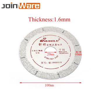 4'' 100MM 60# Diamond Grinding Disc Cut Off Glass Jade Ceramic Saw Blades Rotary Abrasive Tools Thickness 1.6mm
4'' 100MM 60# Diamond Grinding Disc Cut Off Glass Jade Ceramic Saw Blades Rotary Abrasive Tools Thickness 1.6mm