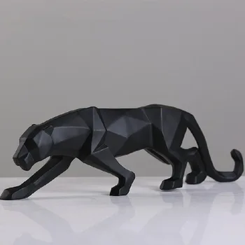 26cm Resin Leopard Model Crafts Office Ornaments Black Gold Geometric Statue Animal Origami Abstract Home Decoration Gift
26cm Resin Leopard Model Crafts Office Ornaments Black Gold Geometric Statue Animal Origami Abstract Home Decoration Gift