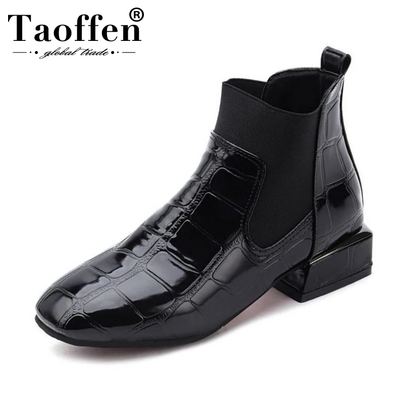 Taoffen New Arrival Women Ankle Boots Fashion High Heel Winter Shoes Women Short Shoes Lady Street Dress Footwear Size 35-42
Taoffen New Arrival Women Ankle Boots Fashion High Heel Winter Shoes Women Short Shoes Lady Street Dress Footwear Size 35-42