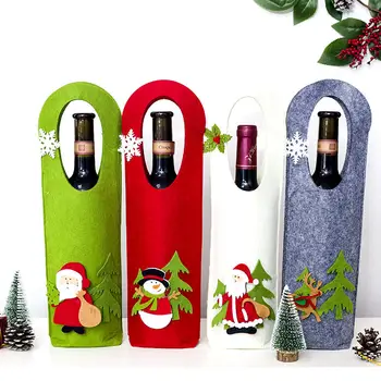 1 PC 14*40 cm Christmas Wine Bottle Cover Bags New Year Xmas Party Dinner Table Decos Snowman Santa Claus Reindeer Pattern Candy
1 PC 14*40 cm Christmas Wine Bottle Cover Bags New Year Xmas Party Dinner Table Decos Snowman Santa Claus Reindeer Pattern Candy