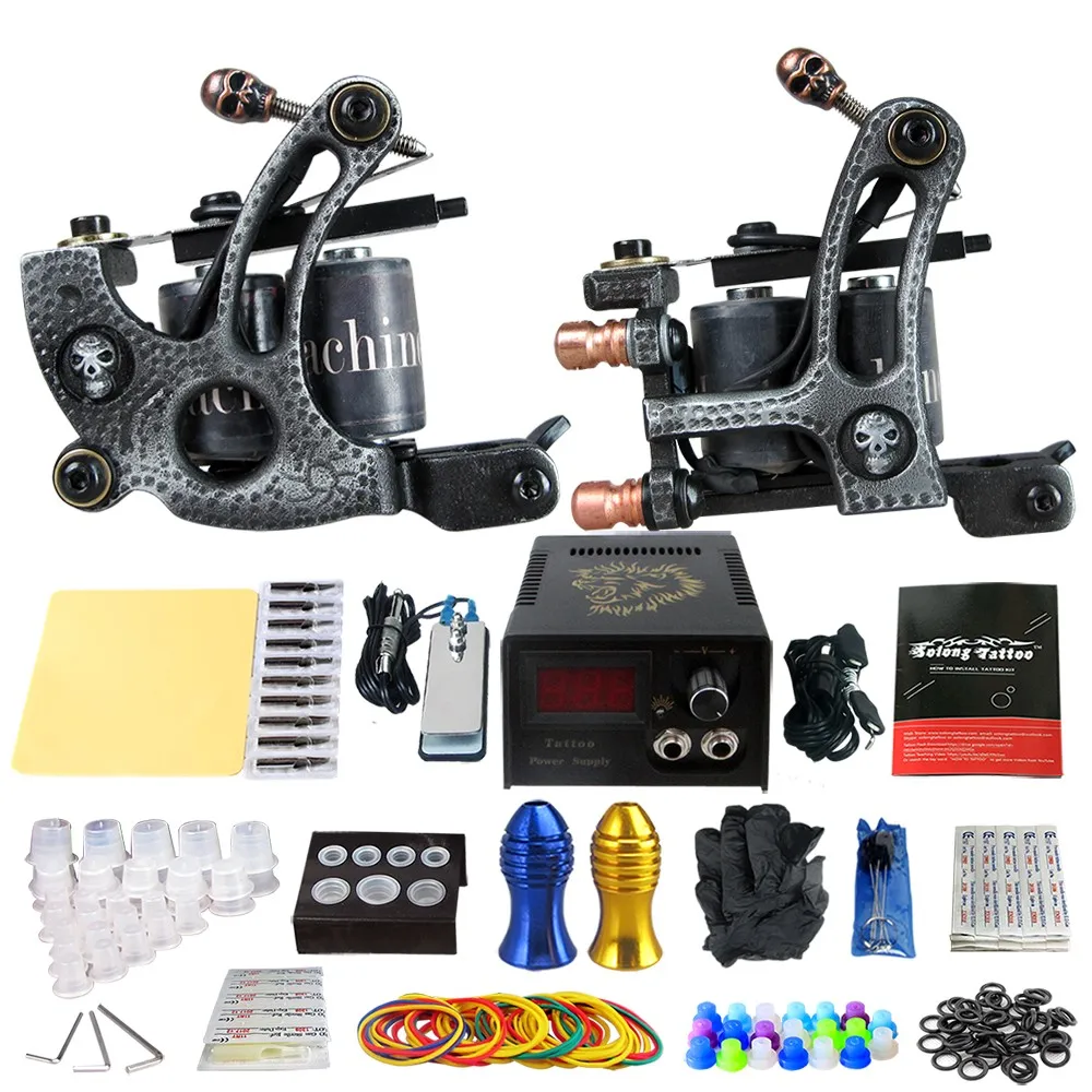 Tattoo Power Supply New Tattoo Kits 2Pcs Rorary Tattoo Machine Footswitch Grip Practice Needles Skin Cleaning Tools kit
Tattoo Power Supply New Tattoo Kits 2Pcs Rorary Tattoo Machine Footswitch Grip Practice Needles Skin Cleaning Tools kit