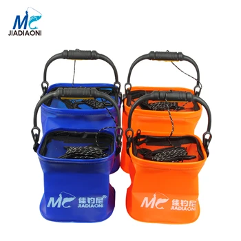 JIADIAONI Outdoor EVA Bucket Folding Live Fish BOX Plastic Carp Rod Fish Bucket Water Tank With Handle Bags Fishing Tackle
JIADIAONI Outdoor EVA Bucket Folding Live Fish BOX Plastic Carp Rod Fish Bucket Water Tank With Handle Bags Fishing Tackle