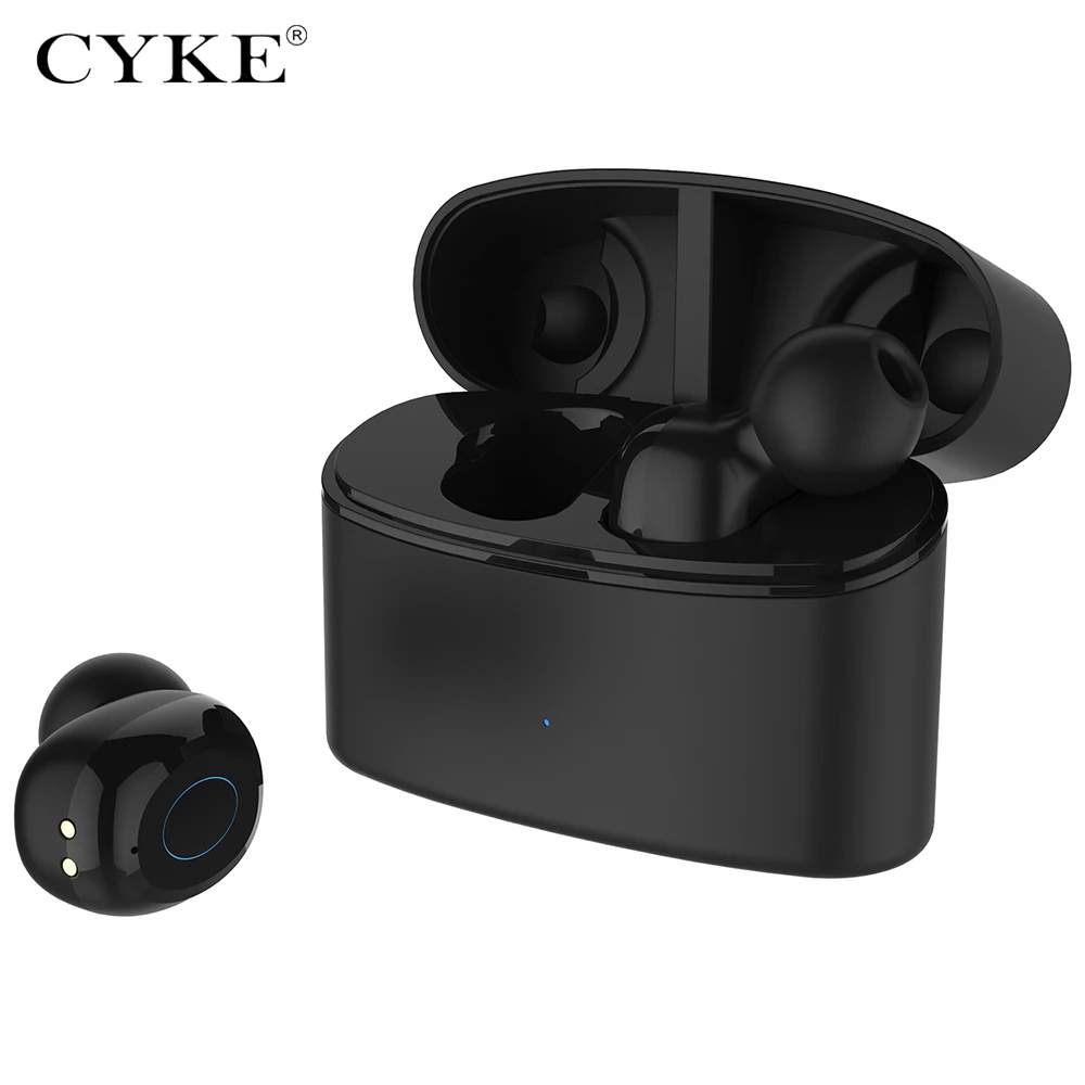 CYKE Mini T6 TWS V5.0 Bluetooth Earphone 3D True Wireless Stereo Earbuds With Mic HiFi Deep Bass Sound Cordless Dual Headset
CYKE Mini T6 TWS V5.0 Bluetooth Earphone 3D True Wireless Stereo Earbuds With Mic HiFi Deep Bass Sound Cordless Dual Headset