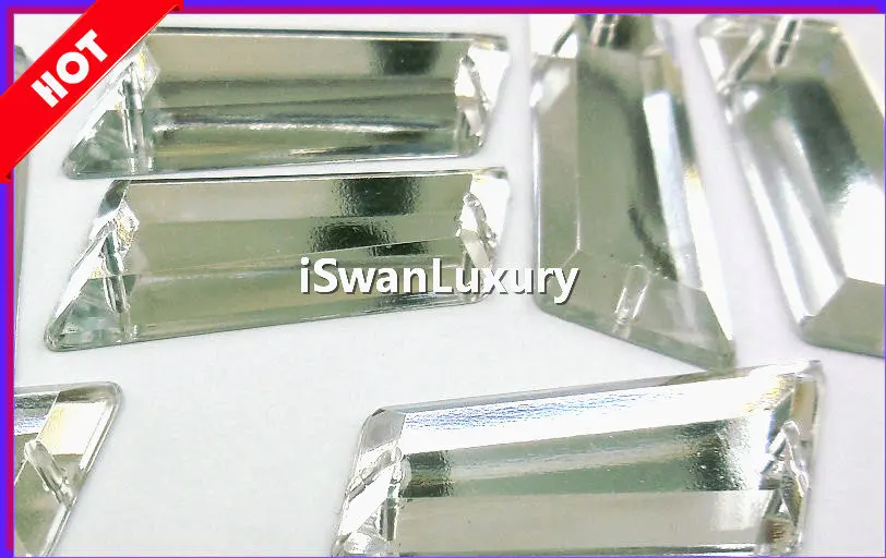 100+Pc LOT Sew-ons Acrylic Mix Shape,Color/& Size Foil Back RHINESTONES US SELLER