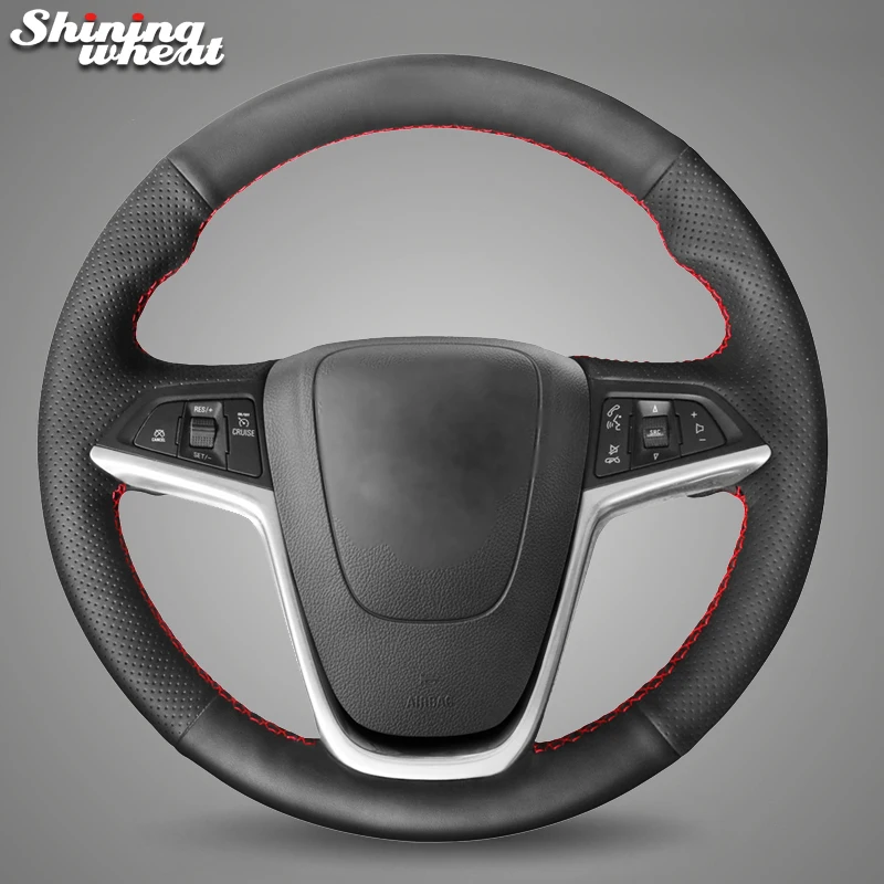 Shining wheat Black Leather Steering Wheel Cover for Opel Mokka 2013-2016 Astra J 2010-2015 Meriva Opel Insignia 2009-2013
Shining wheat Black Leather Steering Wheel Cover for Opel Mokka 2013-2016 Astra J 2010-2015 Meriva Opel Insignia 2009-2013