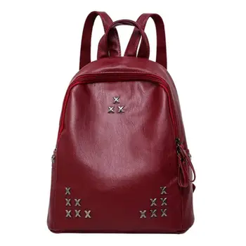 Women PU Rivet Backpack Fashion Designer High Quality Women Bag School Bags Large Capacity Backpacks Travel Bags New
Women PU Rivet Backpack Fashion Designer High Quality Women Bag School Bags Large Capacity Backpacks Travel Bags New
