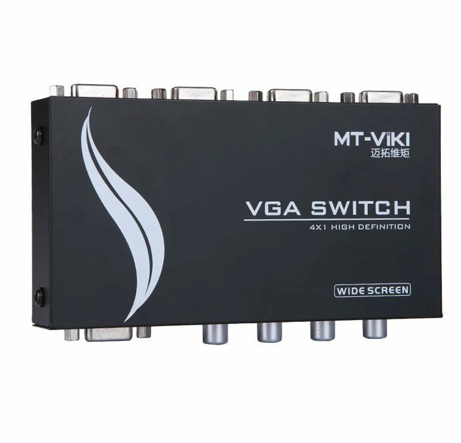 High quality 4 Port 4 in 1 out VGA Switch Switcher four hosts one monitor sharing support widescreen MT-15-4CH
High quality 4 Port 4 in 1 out VGA Switch Switcher four hosts one monitor sharing support widescreen MT-15-4CH