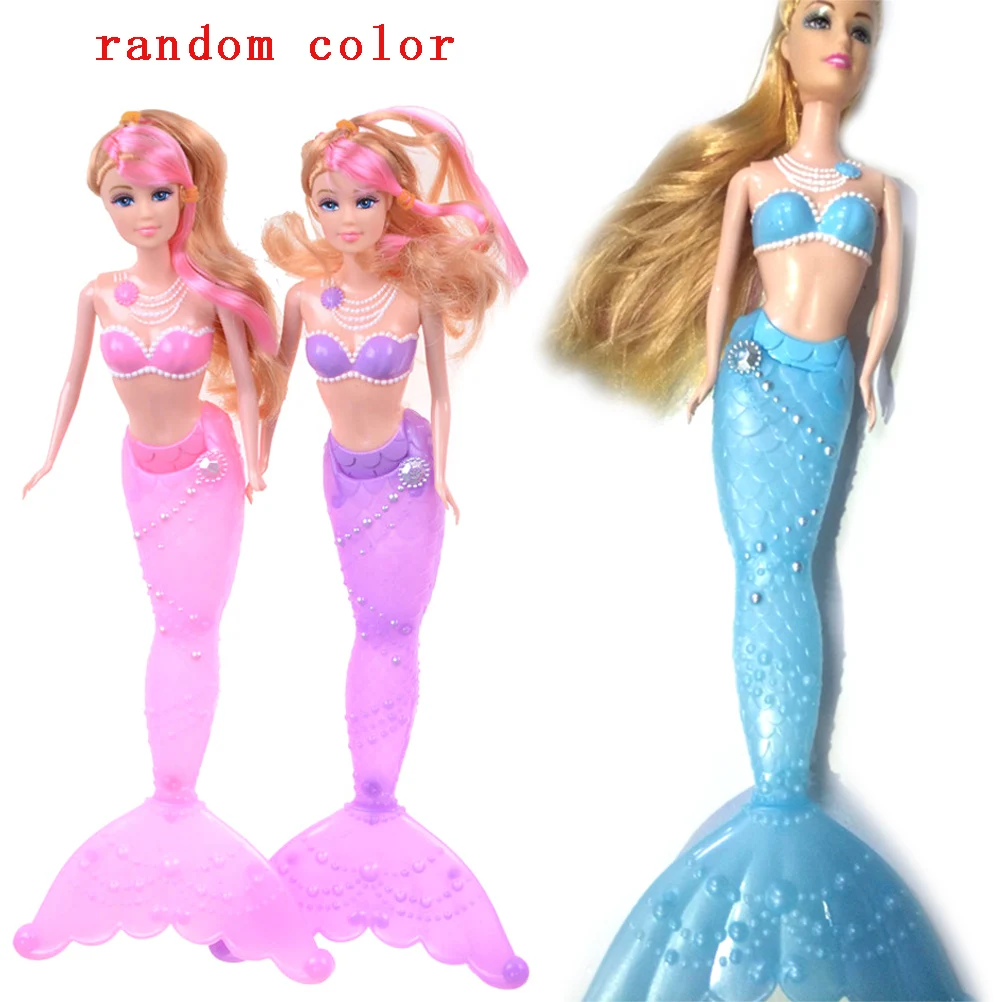 LED Light Up Mermaid Doll Luminous Glow Mermaid Toy Children Girls Barbie Gift