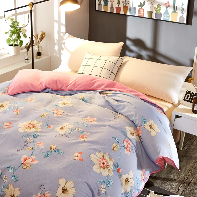 Winter-Warm-100%-Cotton-Flannel-Duvet-Cover-American-Country-Style-Floral-Print-Qulit-Cover-Twin-Queen-King-Size-Comforter-Cover-2