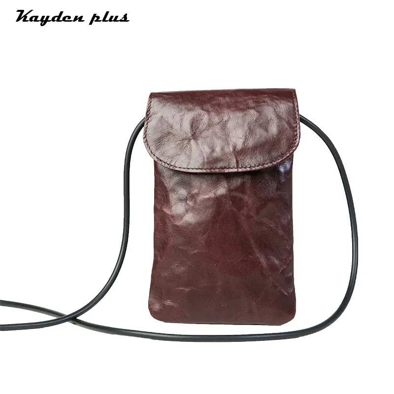 Original Retro Phone bag Handmade Genuine leather Multifunction phone bag Mini Female shoulder Messenger bag First layer leather
Original Retro Phone bag Handmade Genuine leather Multifunction phone bag Mini Female shoulder Messenger bag First layer leather
