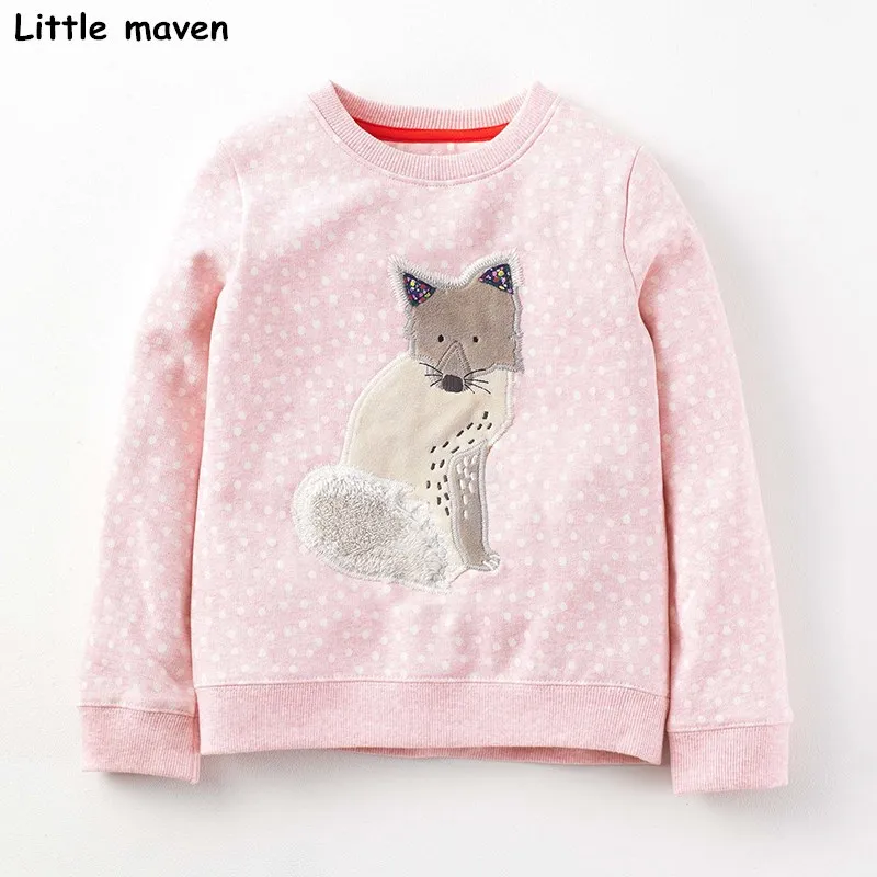 Little maven children brand baby girl clothes 2017 autumn new girls cotton long sleeve O-neck polka dot wolf t shirt C0032
Little maven children brand baby girl clothes 2017 autumn new girls cotton long sleeve O-neck polka dot wolf t shirt C0032