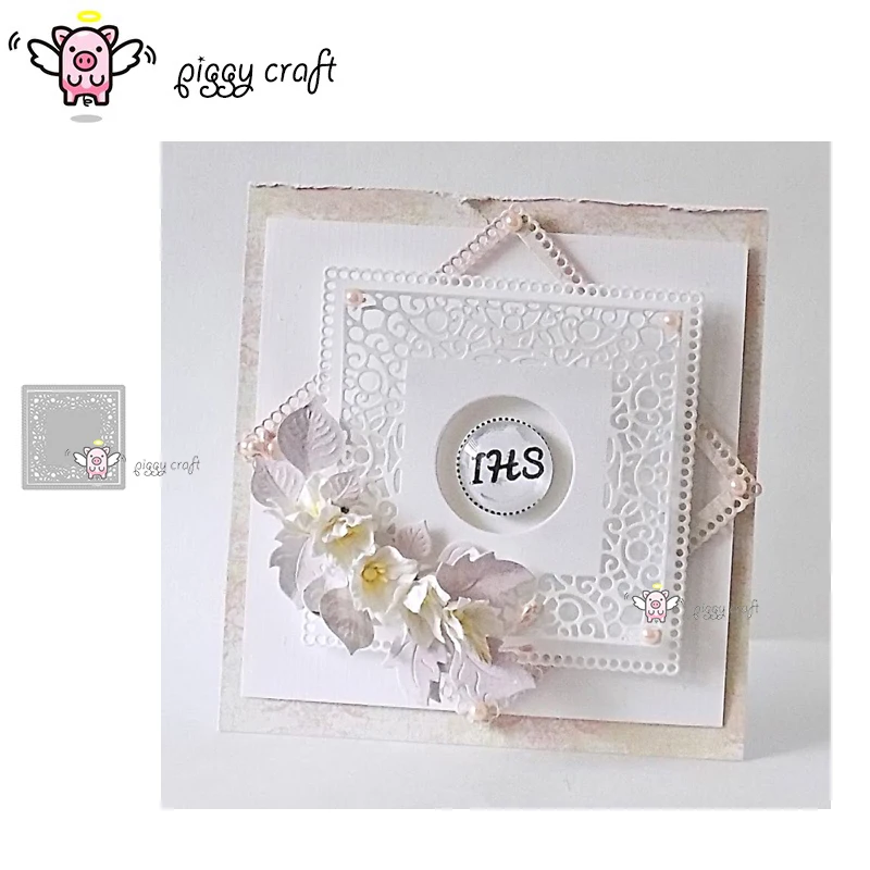 Piggy Craft metal cutting dies cut die mold 2Pcs Lace square frame Scrapbook paper craft album card punch knife art cutter die
Piggy Craft metal cutting dies cut die mold 2Pcs Lace square frame Scrapbook paper craft album card punch knife art cutter die