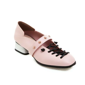 Low age season in 2019 new product with single shoes female 31-43 square rivet students
Low age season in 2019 new product with single shoes female 31-43 square rivet students