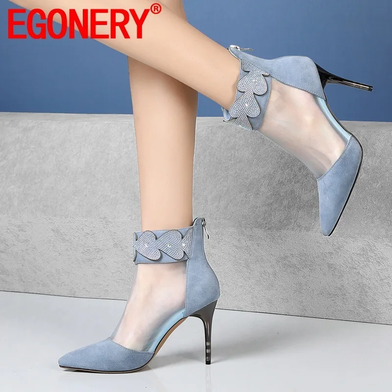EGONERY woman shoes spring new fashion sexy pointed toe kid suede woman ankle boots outside super high heels black blue shoes
EGONERY woman shoes spring new fashion sexy pointed toe kid suede woman ankle boots outside super high heels black blue shoes