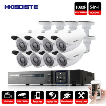 Home Security CCTV Camera System Standalone Kit 8 Channel CCTV HVR DVR NVR AHD DVR 8pcs 1080P Infrared Indoor Built white Camera
Home Security CCTV Camera System Standalone Kit 8 Channel CCTV HVR DVR NVR AHD DVR 8pcs 1080P Infrared Indoor Built white Camera