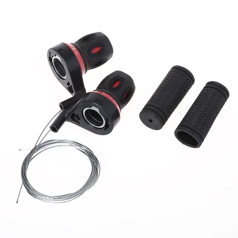 1 Pair Derailleur Grips Bicycle Lever Transmission Twist Grip Speed Change MTB Bike Compatible Cycling Gear Shifter Travel 10166
1 Pair Derailleur Grips Bicycle Lever Transmission Twist Grip Speed Change MTB Bike Compatible Cycling Gear Shifter Travel 10166
