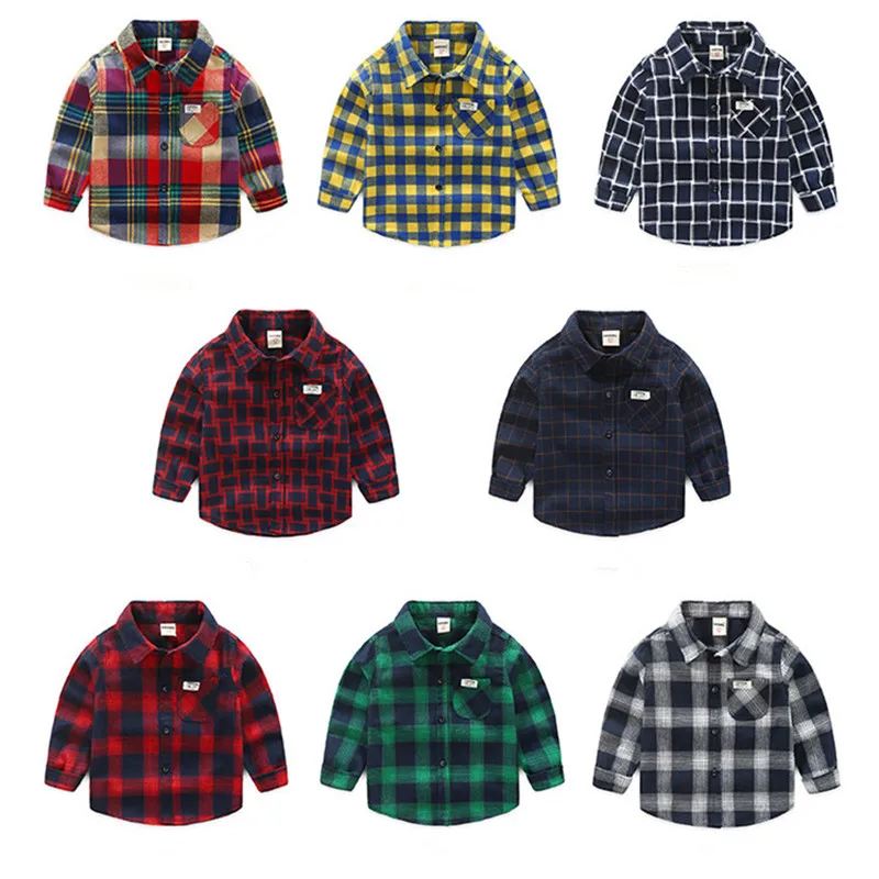 2019 Fashion Boys Shirts Classic Casual Plaid Cotton Children shirts For 2-8 Years Kids Boy Wear
2019 Fashion Boys Shirts Classic Casual Plaid Cotton Children shirts For 2-8 Years Kids Boy Wear