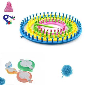 8 Pcs/set DIY Knitting Tool Set Round Knitter Looms Ring Yarn Needle Sock Scarf Hat Maker Children DIY Ball Yarn Weave Loom Set
8 Pcs/set DIY Knitting Tool Set Round Knitter Looms Ring Yarn Needle Sock Scarf Hat Maker Children DIY Ball Yarn Weave Loom Set