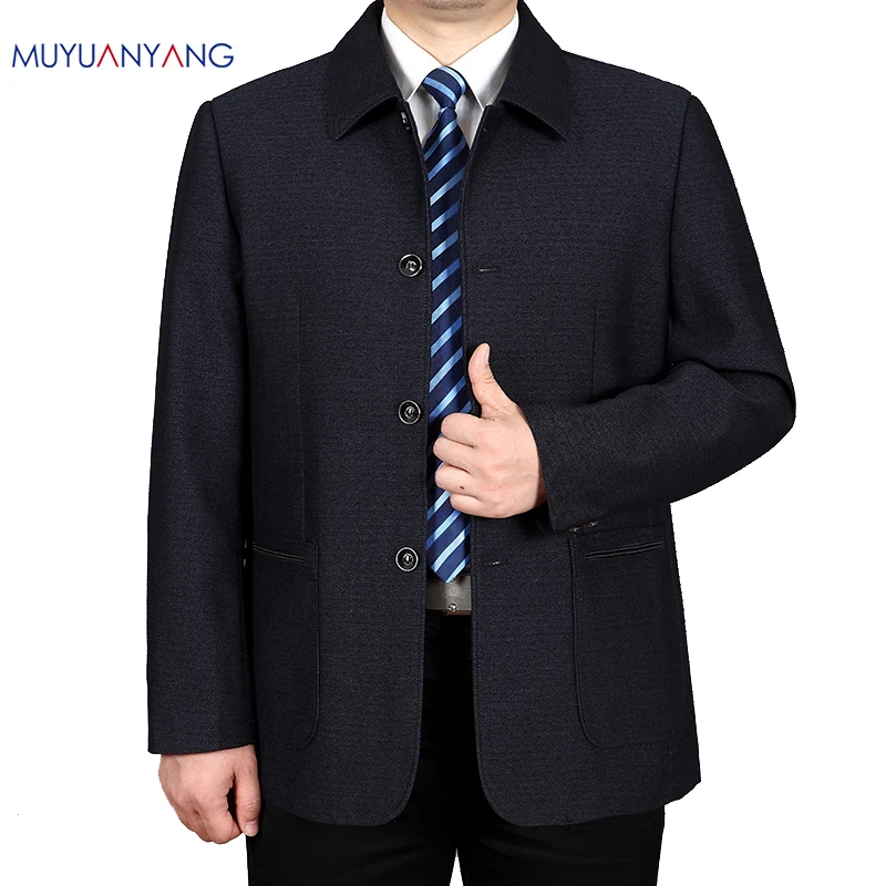Mu Yuan Yang Middle-Aged And Old Jackets Spring and Autumn Coats & Jackets Men's Clothing Casual Solid Color Coat Overcoat
Mu Yuan Yang Middle-Aged And Old Jackets Spring and Autumn Coats & Jackets Men's Clothing Casual Solid Color Coat Overcoat