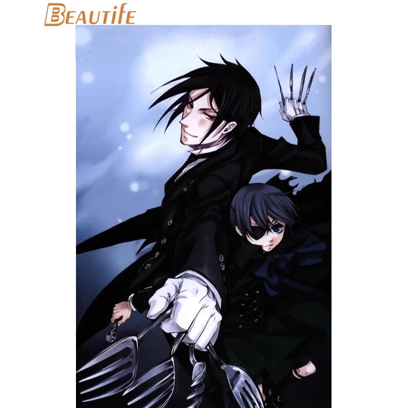 Custom Black Butler wall poster Home Decor 27x40cm Canvas Silks for family decoration Canvas Fabric Print Poster
Custom Black Butler wall poster Home Decor 27x40cm Canvas Silks for family decoration Canvas Fabric Print Poster
