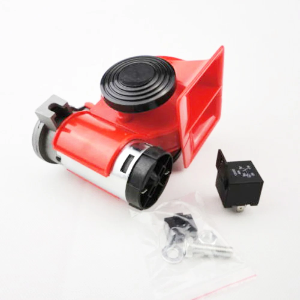 1PC 12V Red Compact Car Snail Dual Tone Electric Pump Siren Loud Air Horn Truck Advanced Alarm Yacht Motorcycle Boat off Road Ve
1PC 12V Red Compact Car Snail Dual Tone Electric Pump Siren Loud Air Horn Truck Advanced Alarm Yacht Motorcycle Boat off Road Ve