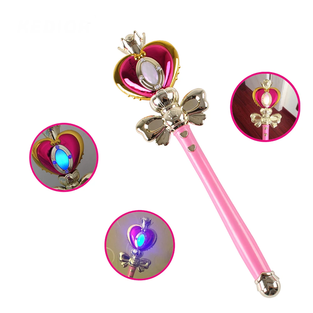 Anime Cosplay Sailor Moon 20th Tsukino Usagi Wand Henshin Rod Glow Stick Spiral Heart Moon Rod Musical Magic Wand Girl Toys
Anime Cosplay Sailor Moon 20th Tsukino Usagi Wand Henshin Rod Glow Stick Spiral Heart Moon Rod Musical Magic Wand Girl Toys