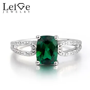 Leige Jewelry Lab Emerald Green Color Gemstone Cushion Cut Anniversary Rings May Birthstone 925 Sterling Silver
Leige Jewelry Lab Emerald Green Color Gemstone Cushion Cut Anniversary Rings May Birthstone 925 Sterling Silver