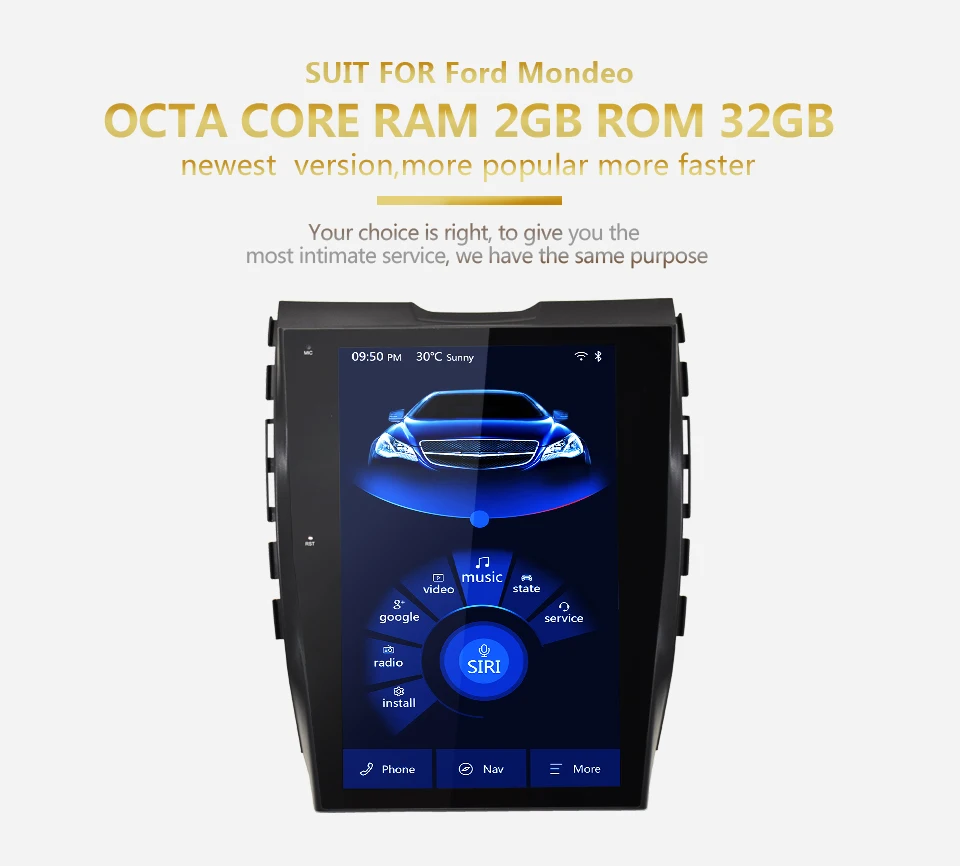 KiriNavi 12.1" Touch Display Android 6.0 For FORD EDGE 2015-2018 Car Radio MP5 Audio GPS Navigation Multimedia Play
KiriNavi 12.1" Touch Display Android 6.0 For FORD EDGE 2015-2018 Car Radio MP5 Audio GPS Navigation Multimedia Play