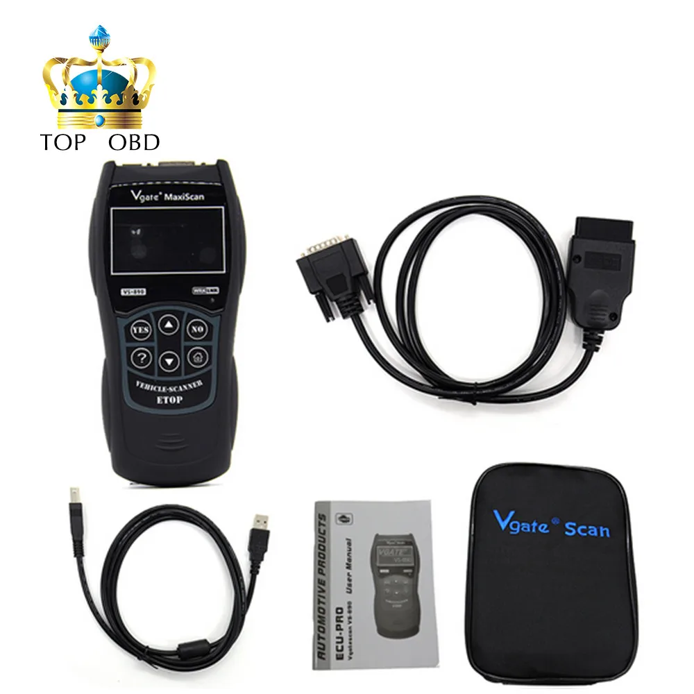 Universal OBD2 Auto Scanner Vgate VS890 Maxiscan Fault Code Reader Diagnostic Scan Tool VS-890 PK ELM327 V1.5 OBD 2 OBDII VS 890
Universal OBD2 Auto Scanner Vgate VS890 Maxiscan Fault Code Reader Diagnostic Scan Tool VS-890 PK ELM327 V1.5 OBD 2 OBDII VS 890