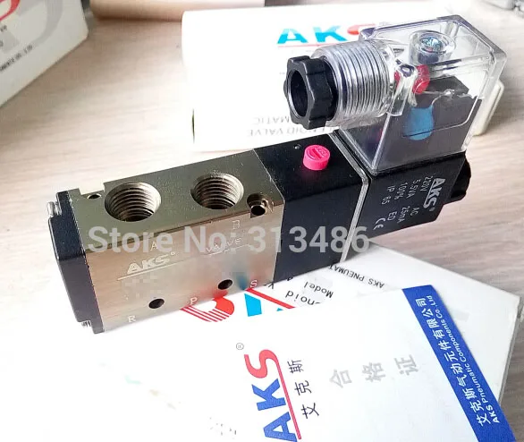 AKS brand Solenoid Valves Air Gas Control Valve 3/8" BSP 2 Position 5 Port 2/5 Way 4v310-10 12VDC 24VDC 110VAC 220VAC
AKS brand Solenoid Valves Air Gas Control Valve 3/8" BSP 2 Position 5 Port 2/5 Way 4v310-10 12VDC 24VDC 110VAC 220VAC