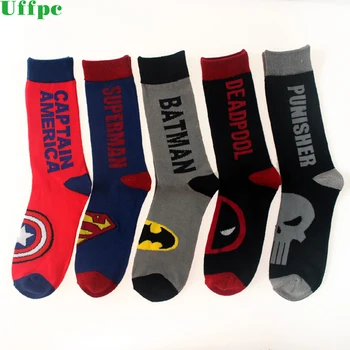 5 Pairs/Lot men colorful socks Superman note cotton socks man fashion long socks Batman high quality Captain America
5 Pairs/Lot men colorful socks Superman note cotton socks man fashion long socks Batman high quality Captain America
