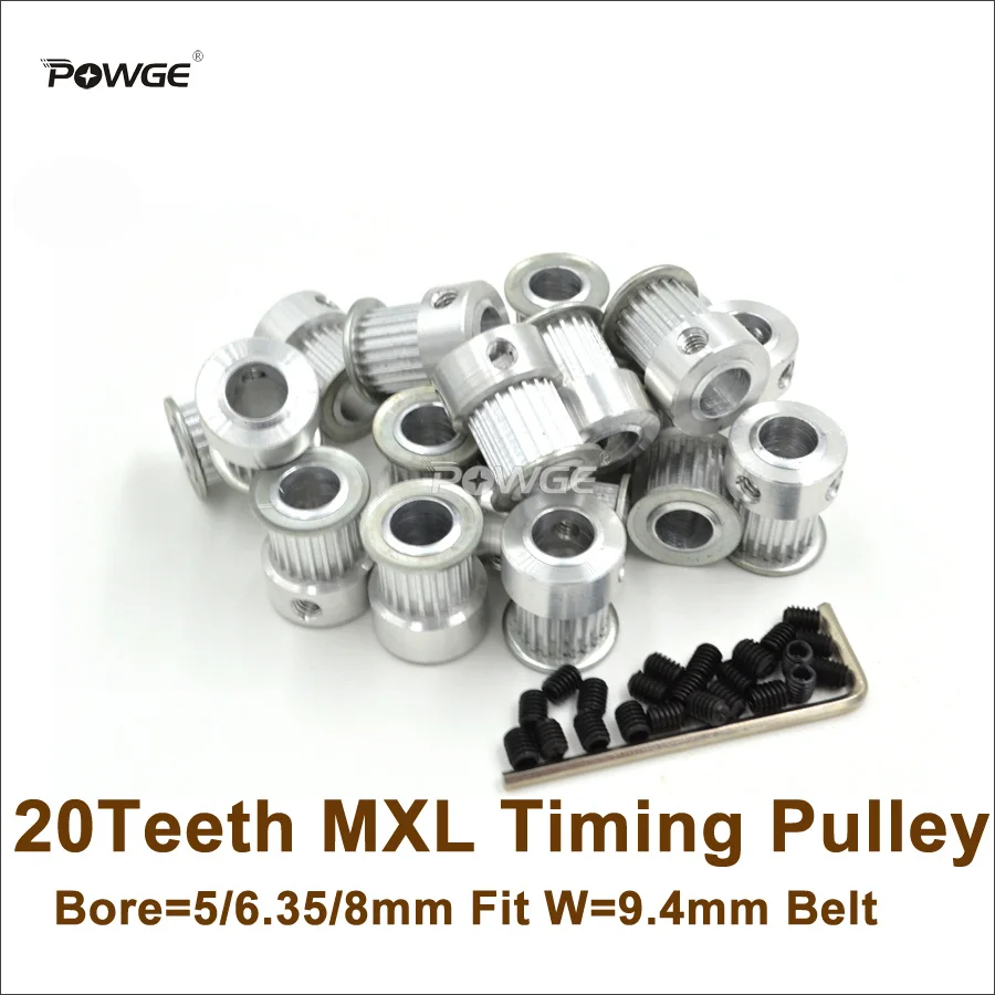 Шкив синхронизации POWGE, 50 шт., 20 зубьев, шкив ГРМ XL, отверстие 5/6, 35/8 мм для W = 9,4 мм MXL, ремень синхронизации для 3D-принтера Ultimaker(20 T 20 зубьев шкив MXL)
Шкив синхронизации POWGE, 50 шт., 20 зубьев, шкив ГРМ XL, отверстие 5/6, 35/8 мм для W = 9,4 мм MXL, ремень синхронизации для 3D-принтера Ultimaker(20 T 20 зубьев шкив MXL)