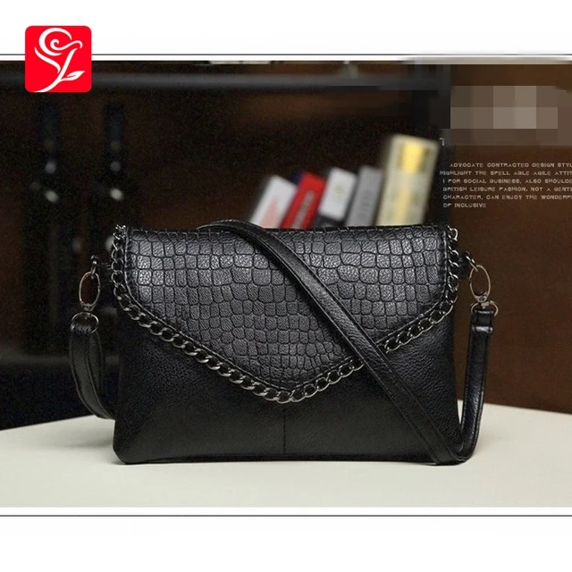 Chain Women Fashion Leather Plaid Flap Bag Female Alligator Pattern Handbags Lady Shoulder Bags Straps Totes Envelope Bag Clutch
Chain Women Fashion Leather Plaid Flap Bag Female Alligator Pattern Handbags Lady Shoulder Bags Straps Totes Envelope Bag Clutch