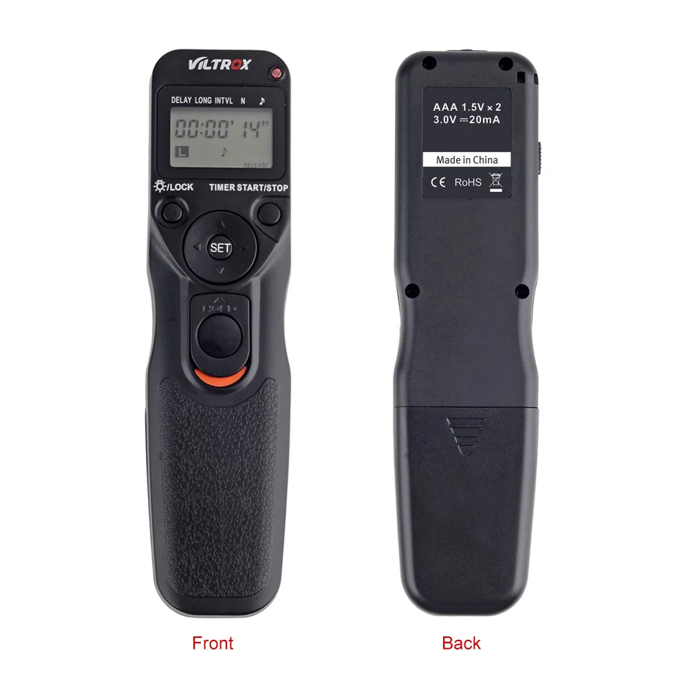 VILTROX Shutter Release Time Lapse Intervalometer Remote Control with C3 Cable for Canon 1D 5D 5DII 5DIII 7D 10D 20D D30 40D 50D
VILTROX Shutter Release Time Lapse Intervalometer Remote Control with C3 Cable for Canon 1D 5D 5DII 5DIII 7D 10D 20D D30 40D 50D