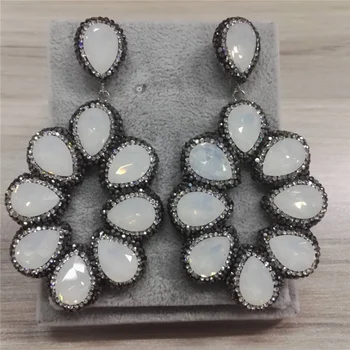 Big Hollow Teardrop Water drop Connector Beige Opal Rhinestone Beads Charms XL Chandelier Dangle Earring For Women
Big Hollow Teardrop Water drop Connector Beige Opal Rhinestone Beads Charms XL Chandelier Dangle Earring For Women