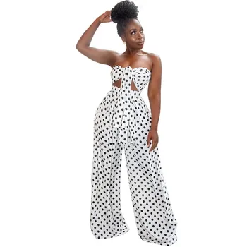 2019 Women Polka Dot Sleeveless Two Piece Set 2019 Summer Crop Top Wide Leg Pants Sexy Suit Strapless Casual Outfits
2019 Women Polka Dot Sleeveless Two Piece Set 2019 Summer Crop Top Wide Leg Pants Sexy Suit Strapless Casual Outfits