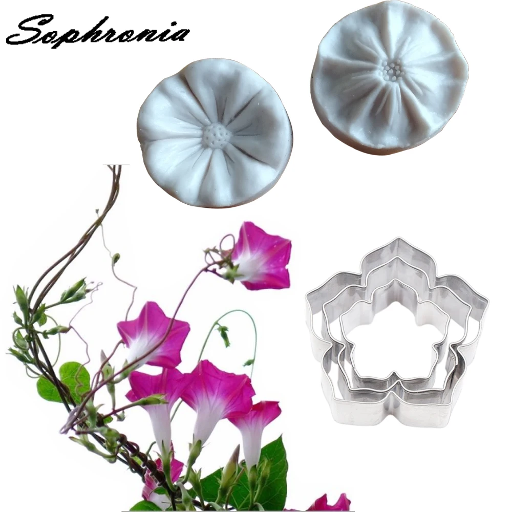 Petunia flower Petal Veiner Silicone Moulds Cake Decorating Tool Fondant Surgar Clay Gumpaste Mold Stainless Steel Cutter CS358
Petunia flower Petal Veiner Silicone Moulds Cake Decorating Tool Fondant Surgar Clay Gumpaste Mold Stainless Steel Cutter CS358
