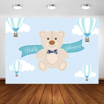 Our Little Bear Baby Shower Party Backdrop White Clouds Blue Sky Hot Air Balloon Banner Newborn Photo Studio Background
Our Little Bear Baby Shower Party Backdrop White Clouds Blue Sky Hot Air Balloon Banner Newborn Photo Studio Background